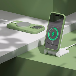 Etteri Silikona mag futrālis iPhone 12 / 12 Pro 6,1" gaiši zaļš