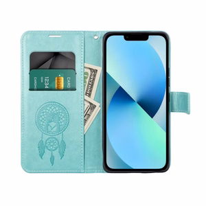MEZZO Book чехол для Samsung A14 4G / A14 5G ловец снов зелёный