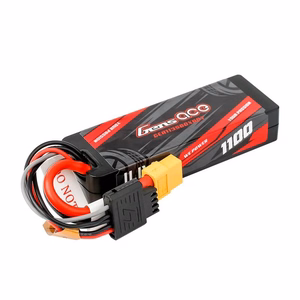 Lipo Gens ace G-Tech 1100 mAh 11,1 V 3S1P 60C GRP-76 cietā korpusa akumulators ar XT60 savienotāju