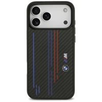 Viedtālruņa apvalks BMW M Kevlar Lines & Logo MagSafe Case for iPhone 17 Pro Max - melns