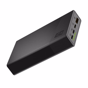 Green Cell GC PowerPlay 20S ārējais akumulators, 20 000 mAh, 22,5 W, PD, USB-C, ātrā uzlāde, Panther Black