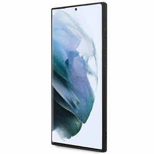 Guess GUHCS23L4GMGGR S23 Ultra S918 pelēks/pelēks cietais apvalks 4G Liels Metāla Logotips