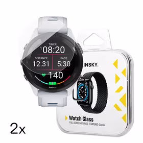Wozinsky Pilnas līmes rūdītais stikls Garmin Forerunner 265S 46mm (2 gab.)