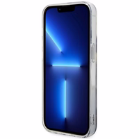 Guess GUHMP14LHTMRSK iPhone 14 Pro 6.1" melns/melns cietais apvalks Zelta Marmors MagSafe