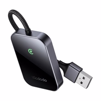 CarPlay bezvadu adapteris ar USB kabeli McDodo CA-7210 melns