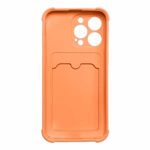 Card Armor Case чехол-кошелёк для iPhone 13 Pro силиконовый с воздушной подушкой оранжевый