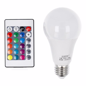 Light bulb LED RGB 15W E27 A65 multicolor