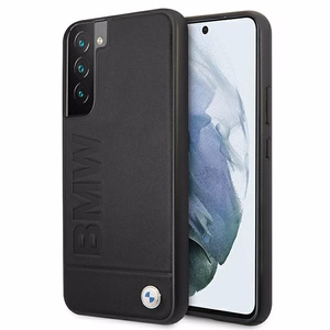 Viedtālruņa apvalks BMW Signature Logo Imprint Samsung Galaxy S22+ melns