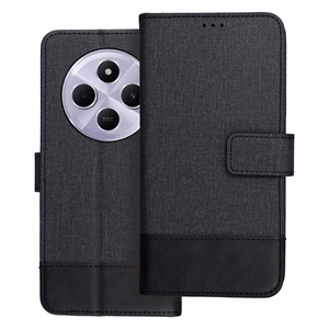GOMMA grāmatas tipa viedtālruņa apvalks Xiaomi Redmi 14C melns
