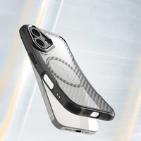 Leading Series magnētiskais silikona viedtālruņa apvalks MagSafe iPhone 16 Plus - melns