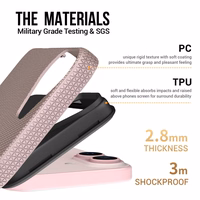 Perfectionists Trīsstūra Mag futrālis iPhone 15 rozā zelts