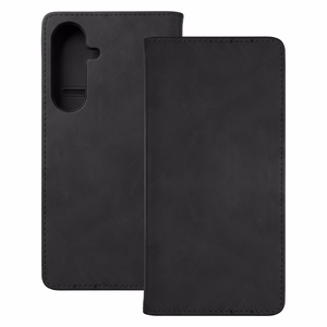 melns Smart Suede vāciņš modelim Samsung Galaxy S26 FE