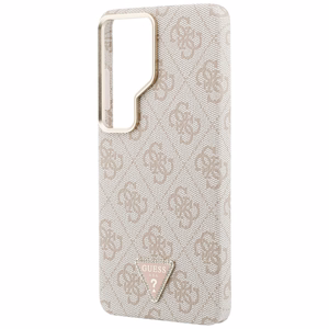 Guess maciņš 4G Triangle Logo MagSafe priekš Samsung Galaxy S26 Ultra rozā