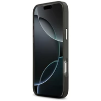 Karl Lagerfeld IML akvareļu Karl & Choupette un logotipa magnētiskais viedtālruņa apvalks iPhone 17 Pro - melns