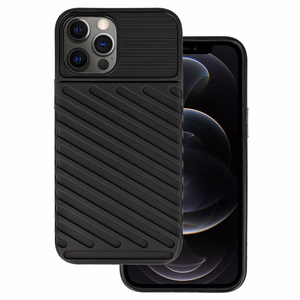 Thunder viedtālruņa apvalks Iphone 12 Pro Max melns
