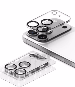 Ringke Camera Full Cover kameras aizsargstikls, 2 gab. komplekts iPhone 18 Pro Max, melns