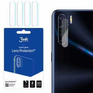 Hibrīda stikls 3MK Hibrīda stikls kameras OPPO A91 priekš kamerai 4 gab.