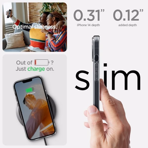 Spigen Ultra Hybrid viedtālruņa apvalks iPhone 14 - skaidrs