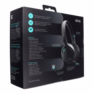 Melnas bezvadu austiņas Sennheiser Epos C50