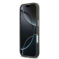 GUESS viedtālruņa apvalks IPHONE 17, saderīgs ar MagSafe GUHMP17SHGTMLCGK (IML krāsu pāreja ar trīsstūra logotipu) melns