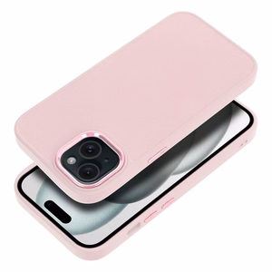 FRAME viedtālruņa apvalks IPHONE 15 rozā