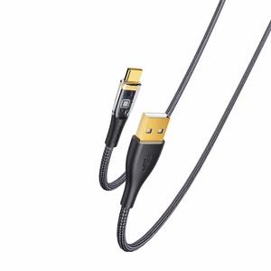 YESIDO KABELIS CA104 18W USB/TYPE-C  1,2M PVC 2A melns