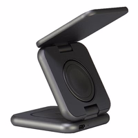 Audi Big Logo salokāms induktīvais lādētājs 3in1 0 - pelēks