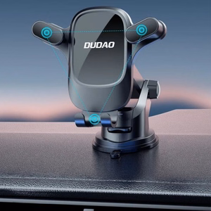 Automašīnas turētājs Dudao F5Pro Melns (bez magnēta / lipīgs paliktnis)