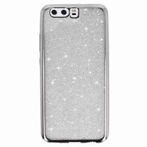 Elektro Glitter apvalks HUAWEI P10 sudraba
