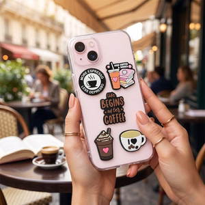 3D uzlīme Coffee 5 gab. komplekts