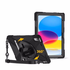 Izturīgs aizsargvāciņš Crong Defender Plus iPad 11″ (A16, 2025) un iPad 10,9″ (2022), melns