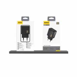 Dudao A27 25W GaN USB-C sienas lādētājs - melns