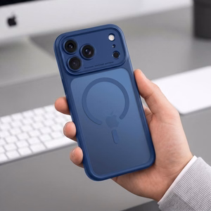 Tech-Protect MagPeak MagSafe CC maciņš, paredzēts iPhone 18 Pro Max / 17 Pro Max, matēti tumši zils