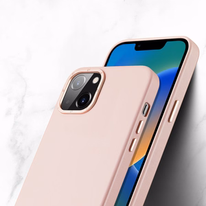 Dux Ducis Grit ādas apvalks iPhone 14 Plus Elegants mākslīgās ādas apvalks (MagSafe saderīgs) Rozā