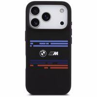 BMW M Silicon Horizontal Line MagSafe macins iPhone 17 Pro - melns