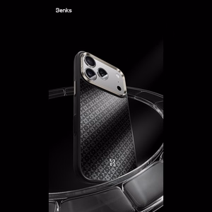 Melns Benks Magnetic Armor Pro Armor Grid 600D kevlara vāciņš ar metāla rāmi (C.K.FL.AP.BK.B072), paredzēts iPhone 18 Pro / iPhone 17 Pro ar Camera Control pogu