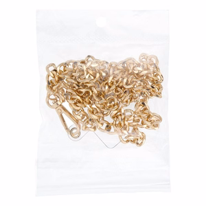 CHAIN #81 Telefonu kakla siksna ar piekari / garums 80 cm (cilpā 40 cm) / uz kakla - zeltaina