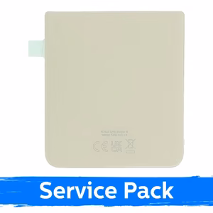 Aizmugurējais vāks, saderīgs ar Samsung F711 Z Flip3 / Krēmkrāsa / (Service Pack)