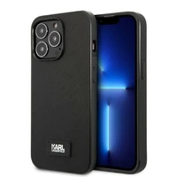 Karl Lagerfeld KLHCP13XSFMP2K Viedtālruņa apvalks iPhone 13 Pro Max 6.7" - melns (m) Saffiano Plaque