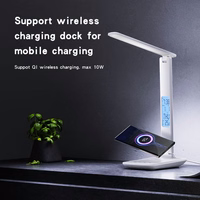 Yesido galda lampa DS20 induktīva ar LCD displeju balta