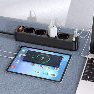 Pagarināšanas lenta Hoco 1,8 m 4 kontaktligzdas + 2 x USB A + USB C QC3.0 PD 3A 20W NS1 balta