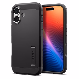 Spigen Tough Armor Mag Чехол совместимый с MagSafe для iPhone 17 чёрный