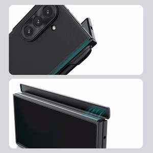 Nillkin Super Frosted Shield Fold Magnētiskais viedtālruņa apvalks priekš Samsung Galaxy Z Fold 7, saderīgs ar MagSafe - melns