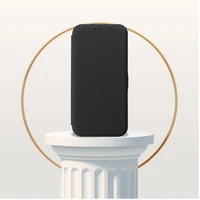 FOLIO sānu magnētiskais grāmatas tipa viedtālruņa apvalks, paredzēts IPHONE 15 PRO, melns