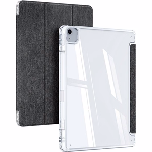 DUX DUCIS planšetdatora maciņš (m) UNID saliekams ar zīmuli uzglabāšanas vietu iPad Air 13 (2024) / iPad Pro 12.9 (2018/2020/2021/2022) melns