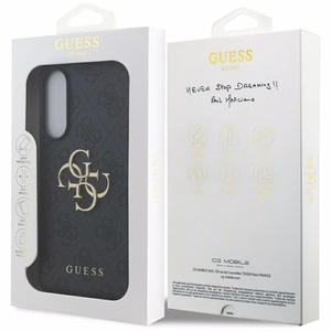 Чехол GUESS для SAMSUNG S25 Edge GUHCS25E4GMGGR (4G PU Big Logo) чёрный