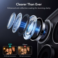 ESR Armorite kameras aizsargs iPhone 14 Pro / Pro Max / 15 Pro / Pro Max / 16 Pro / Pro Max / 17 Pro / Pro Max - melns