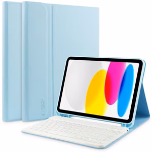 Tech-Protect SC Pen + Keyboard Case with Keyboard for iPad 10.9" 2022 - Light Blue