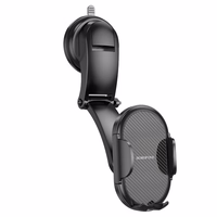 Automašīnas tālruņa turētājs Borofone BH73 (instrumentu panelis), melns