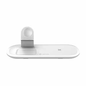Devia bezvadu lādētājs 3in1 Smart 15W balts